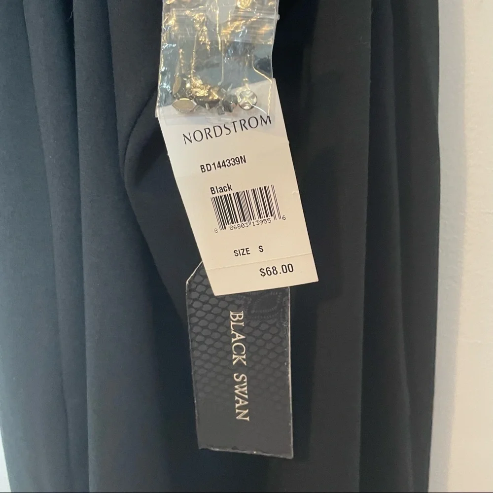 Nordstroms Black Swan Black Halter Dress w/Jeweled Neckline & TwistTie Open Back - Picture 14 of 14